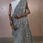 Icy Mist Sequin-Encrusted Designer Saree – A Dreamy Blend of Elegance & Sparkle