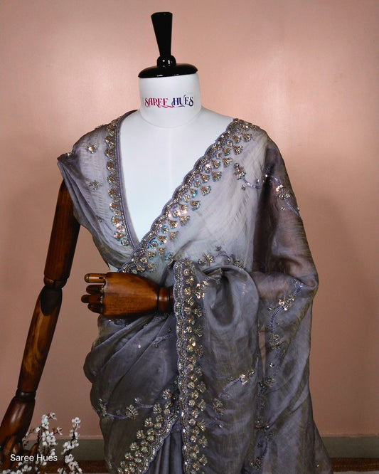 Royal and radiant, a queen’s drape for her most special day.