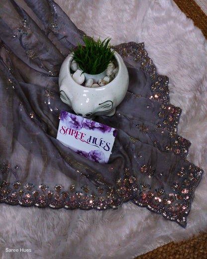 Royal and radiant, a queen’s drape for her most special day.