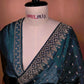 Sky Blue Premium Design Saree With Jewel stone Work