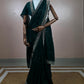 The Midnight Emerald: Embellished Party Wear Saree