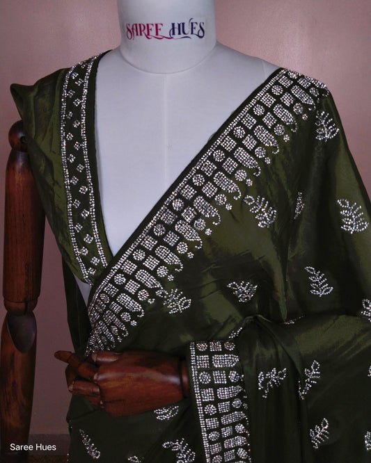 A color that marks new beginnings, perfect for haldi or sangeet.