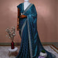 Sky Blue Premium Design Saree With Jewel stone Work
