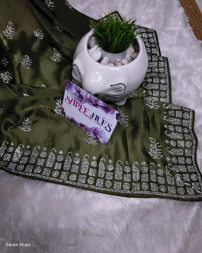 A color that marks new beginnings, perfect for haldi or sangeet.