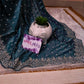 Sky Blue Premium Design Saree With Jewel stone Work