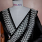Jet Black | Premium Quality Soft Silk | Heavy Border Stonework | Micro Stonework All Over Body